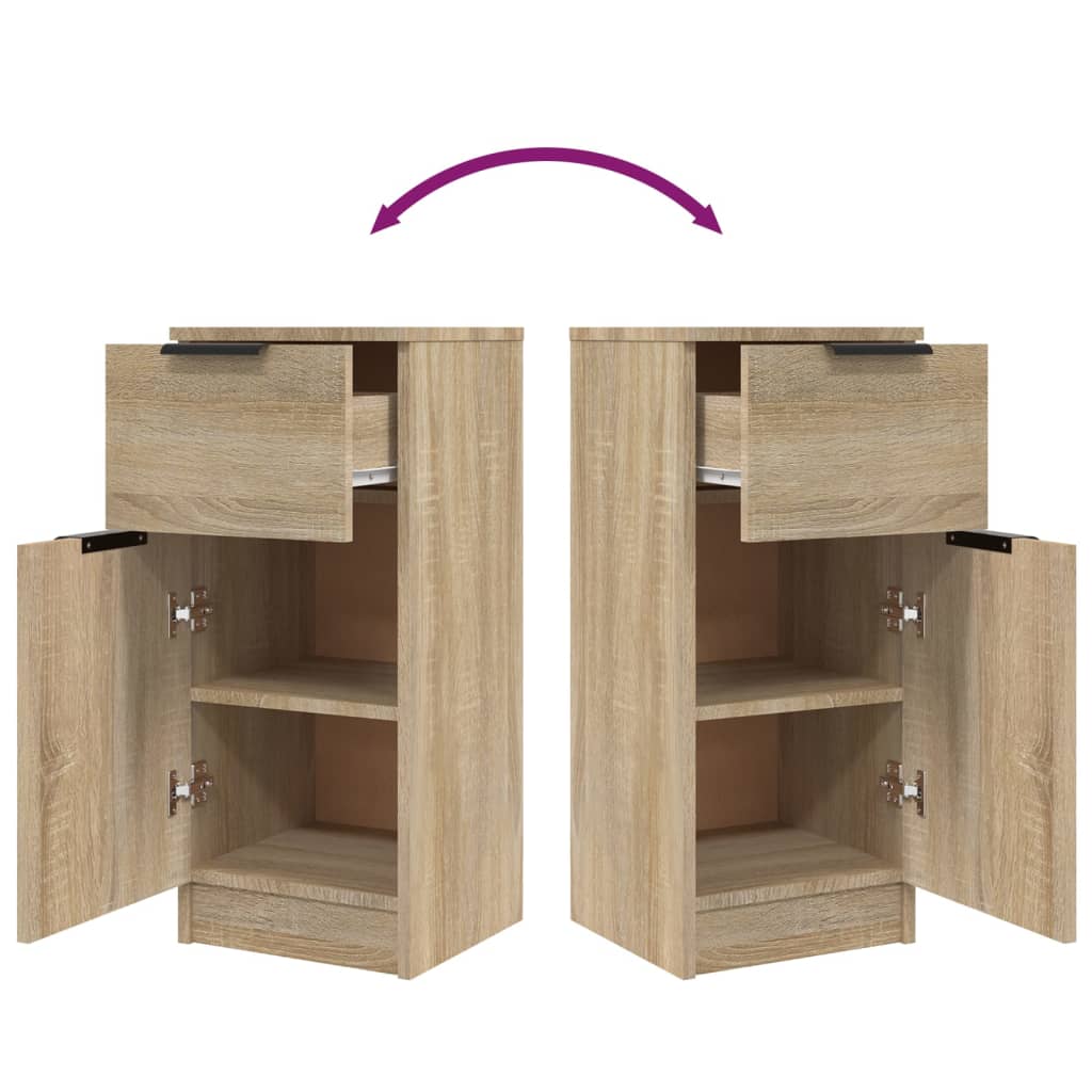 Buffets 2 pcs Chêne Sonoma 30x30x70 cm Bois d'ingénierie - XIOS