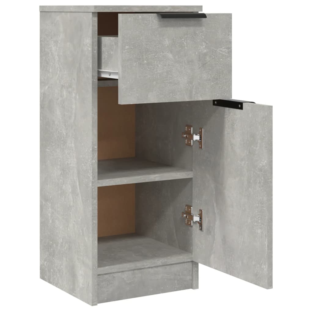 Buffet Gris béton 30x30x70 cm Bois d'ingénierie - XIOS