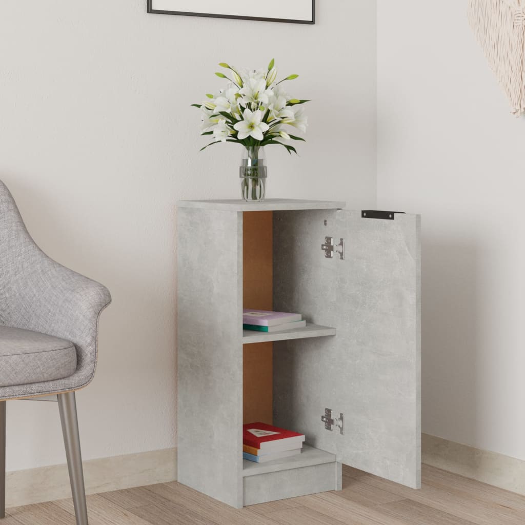 Buffet Gris béton 30x30x70 cm Bois d'ingénierie - XIOS