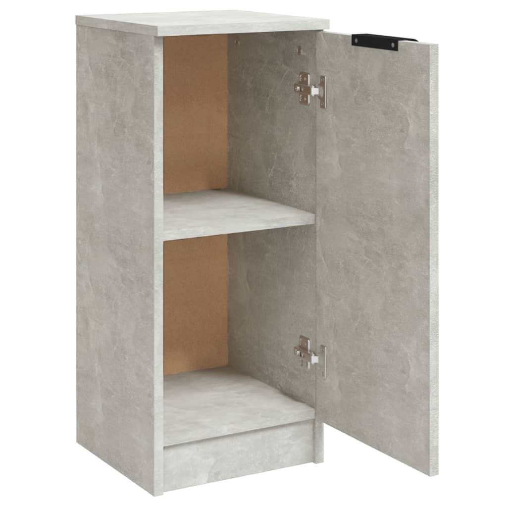 Buffets 2 pcs Gris béton 30x30x70 cm Bois d'ingénierie - XIOS