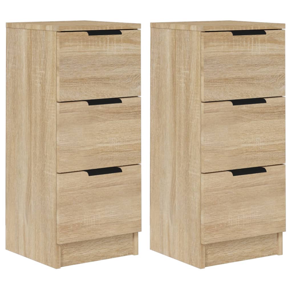 Buffets 2 pcs Chêne Sonoma 30x30x70 cm Bois d'ingénierie - XIOS
