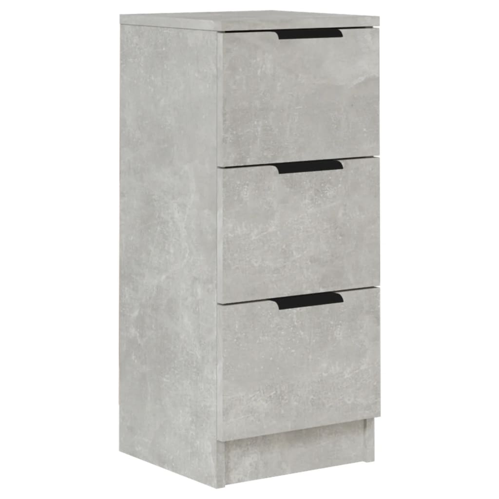 Buffet Gris béton 30x30x70 cm Bois d'ingénierie - XIOS