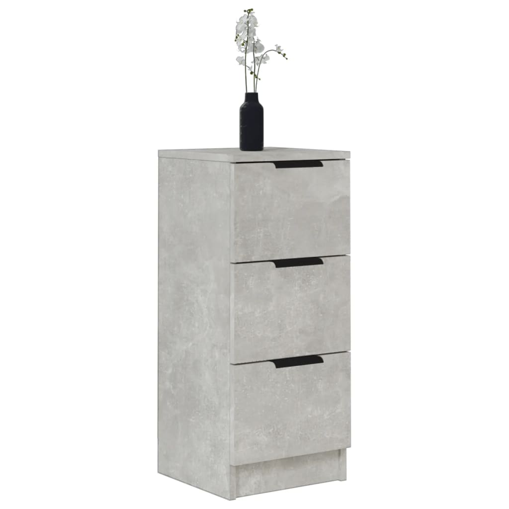 Buffet Gris béton 30x30x70 cm Bois d'ingénierie - XIOS
