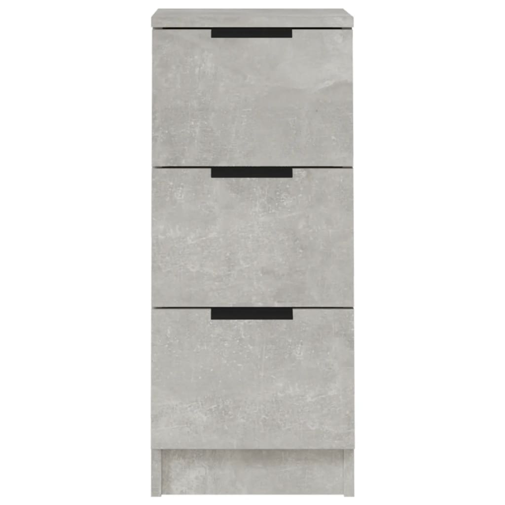 Buffet Gris béton 30x30x70 cm Bois d'ingénierie - XIOS