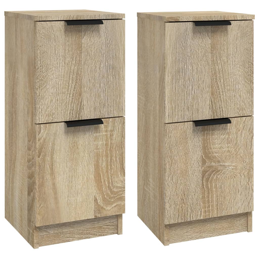 Buffets 2 pcs Chêne Sonoma 30x30x70 cm Bois d'ingénierie - XIOS