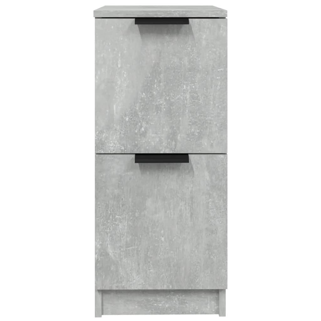 Buffets 2 pcs Gris béton 30x30x70 cm Bois d'ingénierie - XIOS