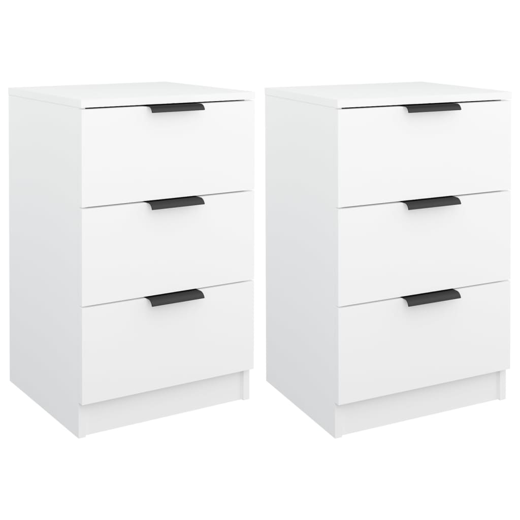 Tables de chevet 2 pcs Blanc 40x36x65 cm - XIOS