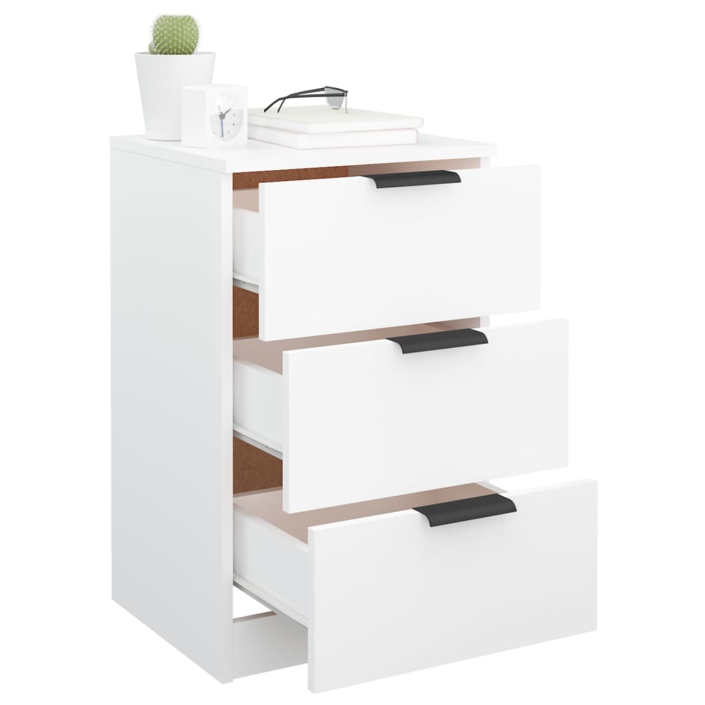 Tables de chevet 2 pcs Blanc 40x36x65 cm - XIOS
