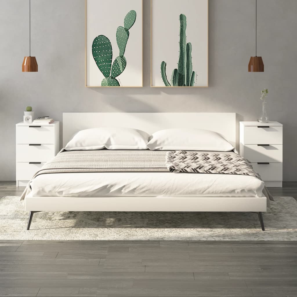 Tables de chevet 2 pcs Blanc 40x36x65 cm - XIOS