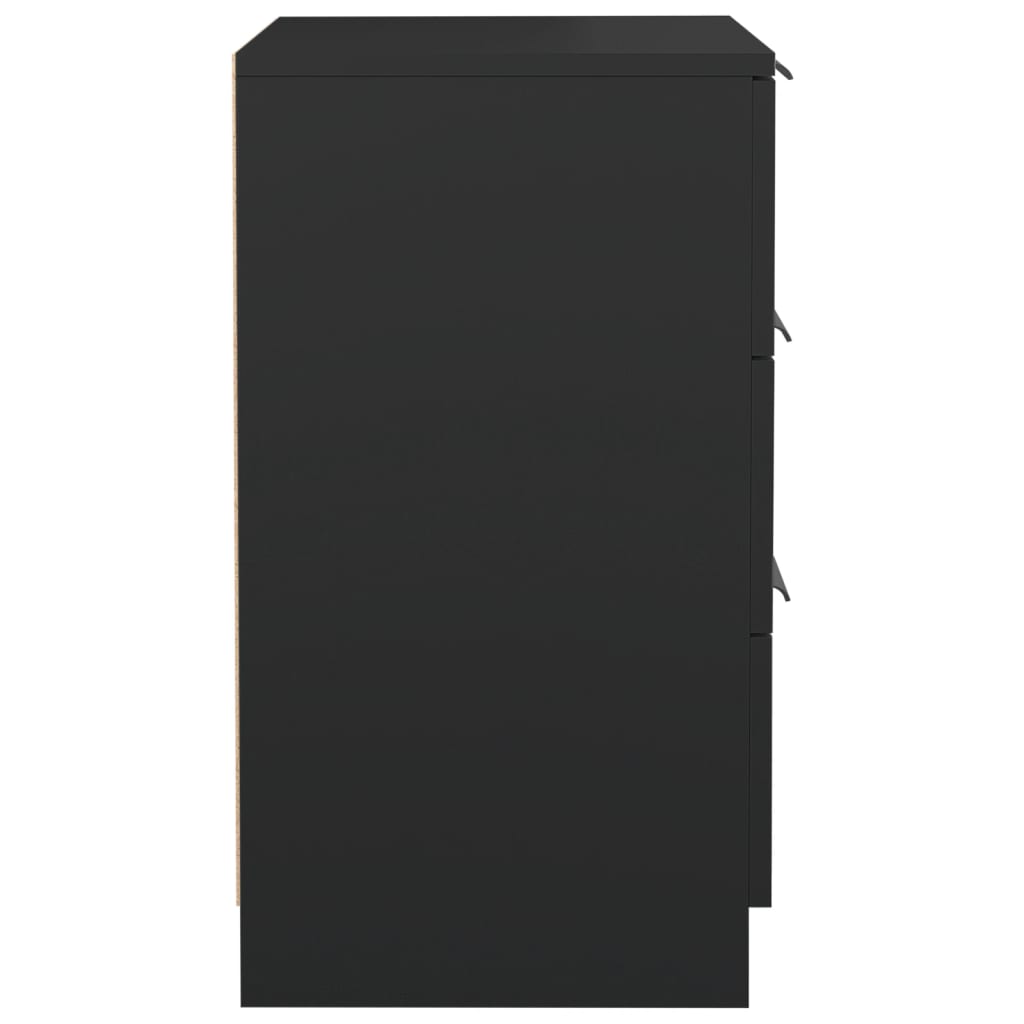 Tables de chevet 2 pcs noir 40x36x65 cm - XIOS