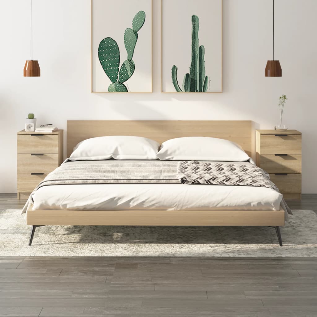 Tables de chevet 2 pcs Chêne sonoma 40x36x65 cm - XIOS