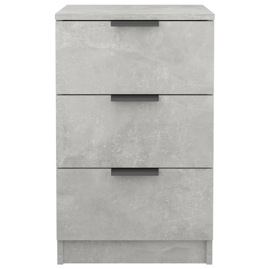 Tables de chevet 2 pcs Gris béton 40x36x65 cm - XIOS