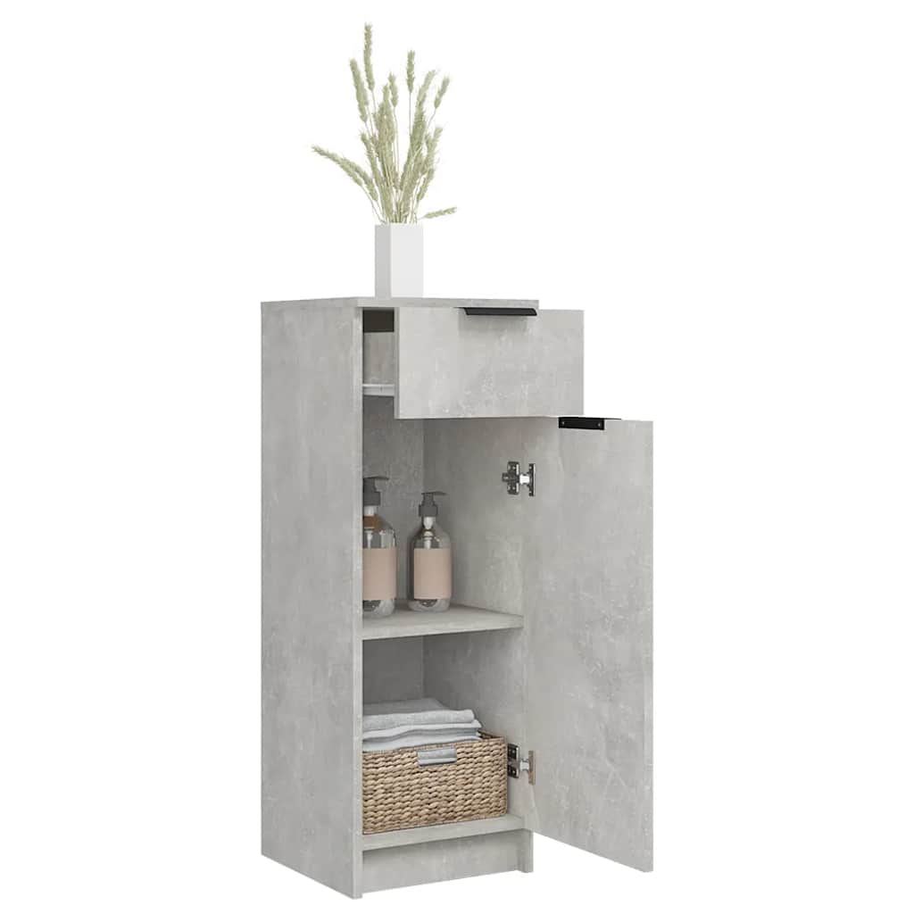 Armoire de salle de bain gris béton 32x34x90 cm - XIOS