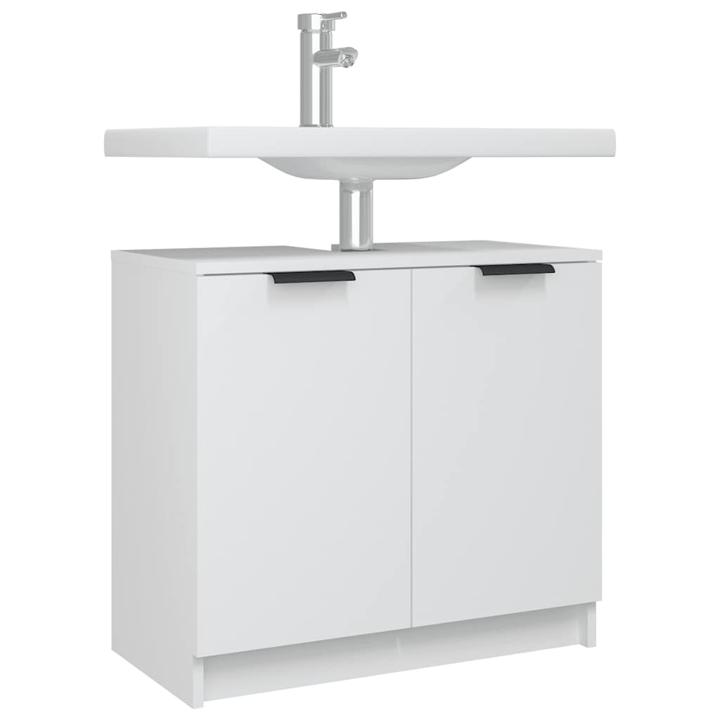 Armoire salle de bain Blanc 64,5x33,5x59 cm Bois d'ingénierie - XIOS