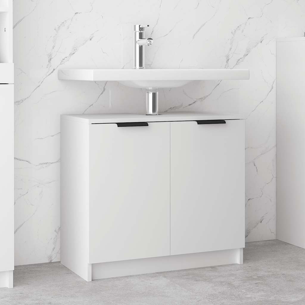 Armoire salle de bain Blanc 64,5x33,5x59 cm Bois d'ingénierie - XIOS