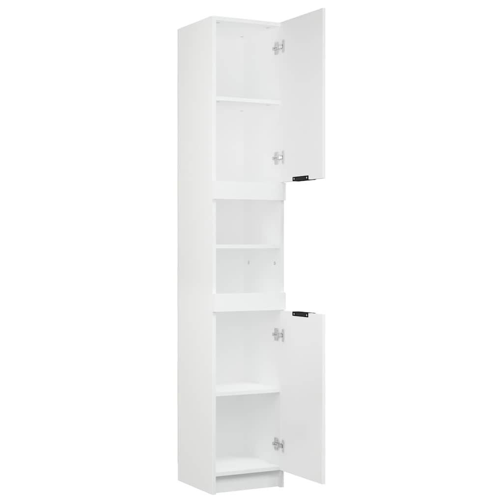 Armoire de salle de bain blanc 32x34x188,5 cm bois d'ingénierie - XIOS