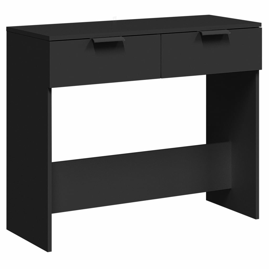 Table console noir 90x36x75 cm bois d'ingénierie - XIOS