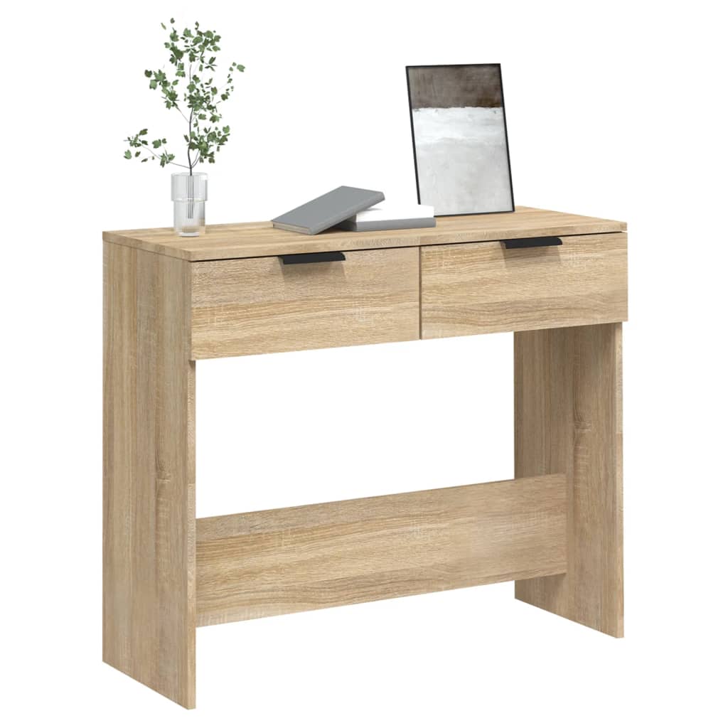 Table console Chêne sonoma 90x36x75 cm Bois d'ingénierie - XIOS