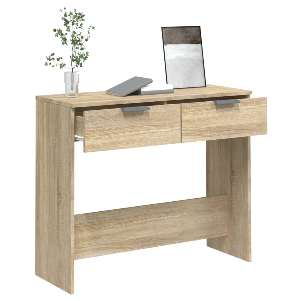 Table console Chêne sonoma 90x36x75 cm Bois d'ingénierie - XIOS