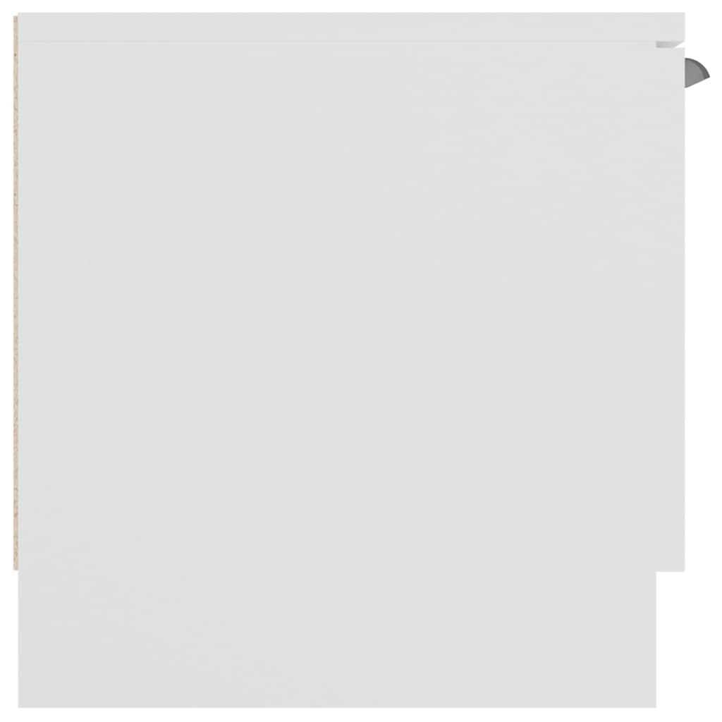 Meuble TV Blanc 102x35x36,5 cm Bois d'ingénierie - XIOS
