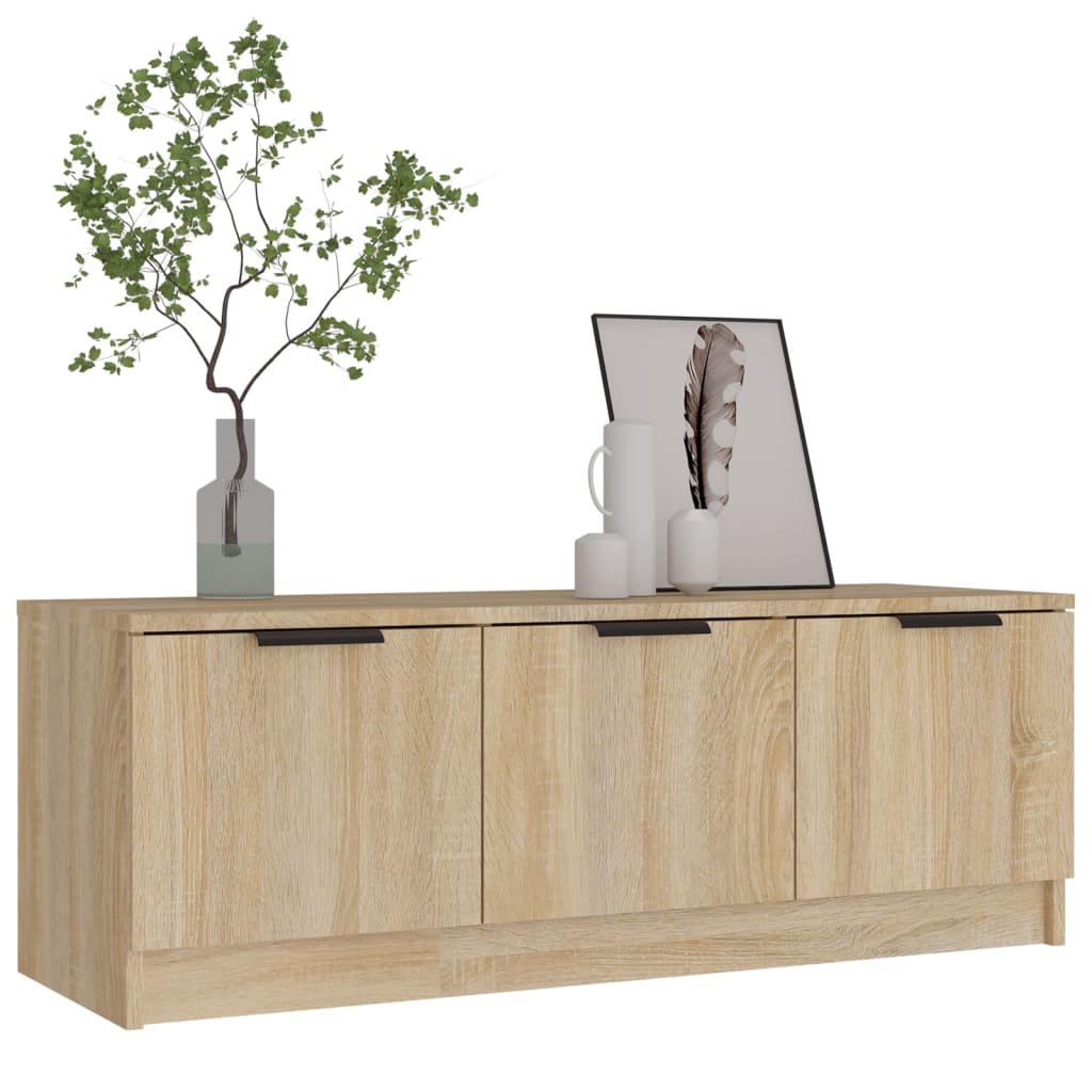 Meuble TV Chêne sonoma 102x35x36,5 cm Bois d'ingénierie - XIOS