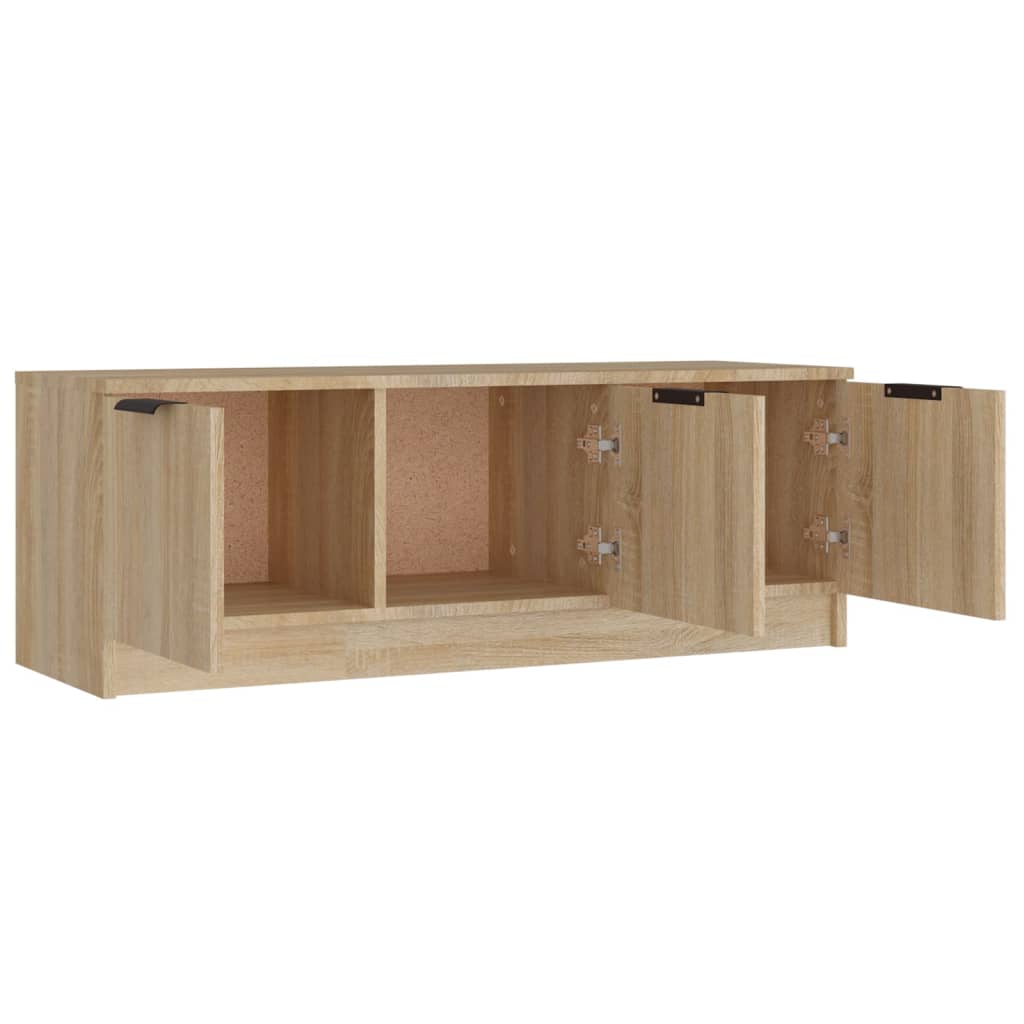 Meuble TV Chêne sonoma 102x35x36,5 cm Bois d'ingénierie - XIOS