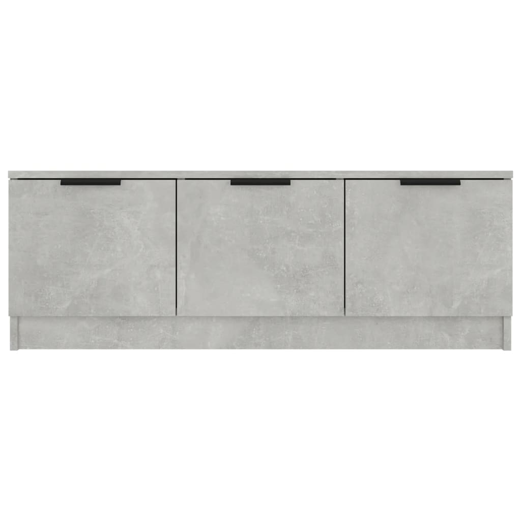 Meuble TV Gris béton 102x35x36,5 cm Bois d'ingénierie - XIOS
