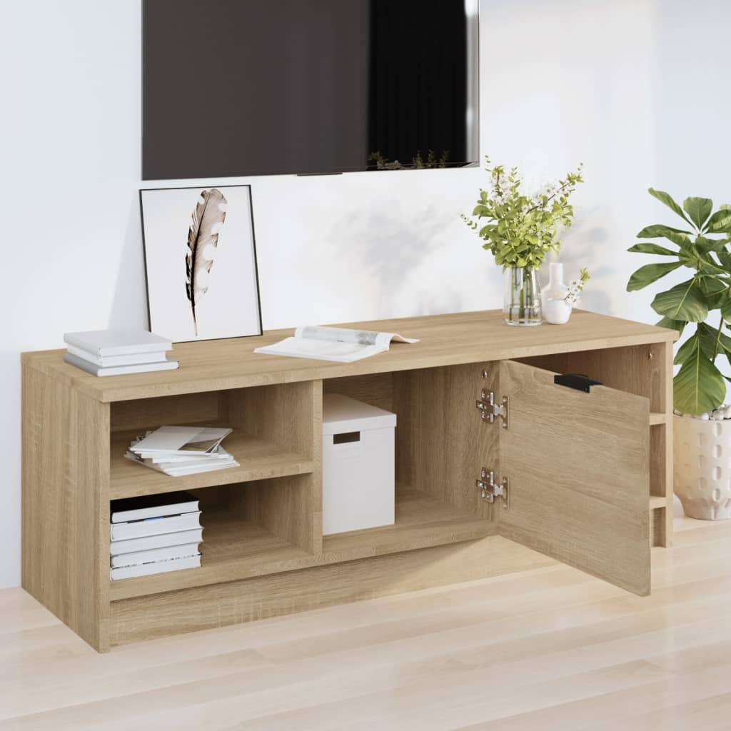 Meuble TV Chêne sonoma 102x35,5x36,5 cm Bois d'ingénierie - XIOS