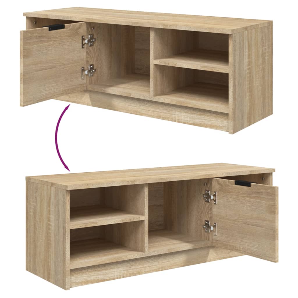 Meuble TV Chêne sonoma 102x35,5x36,5 cm Bois d'ingénierie - XIOS