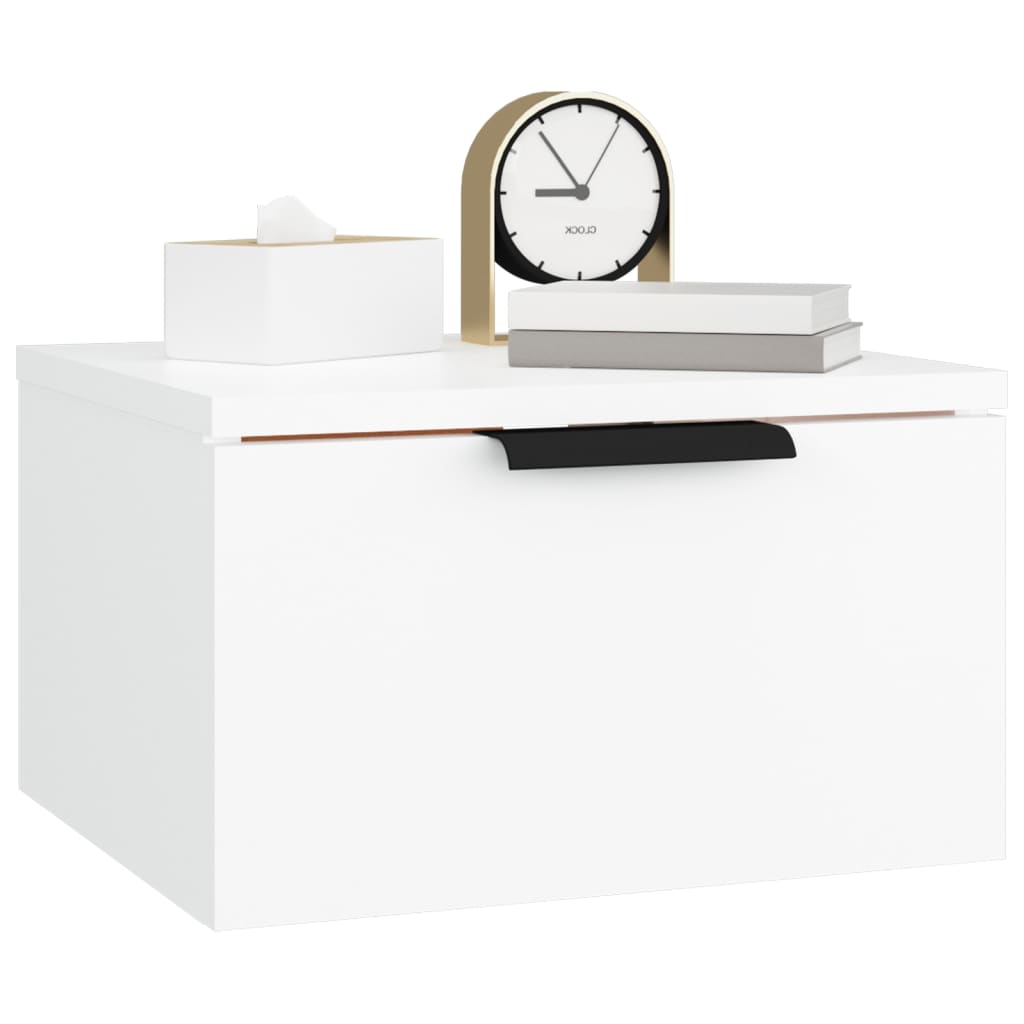 Tables de chevet murales 2 pcs blanc 34x30x20 cm - XIOS