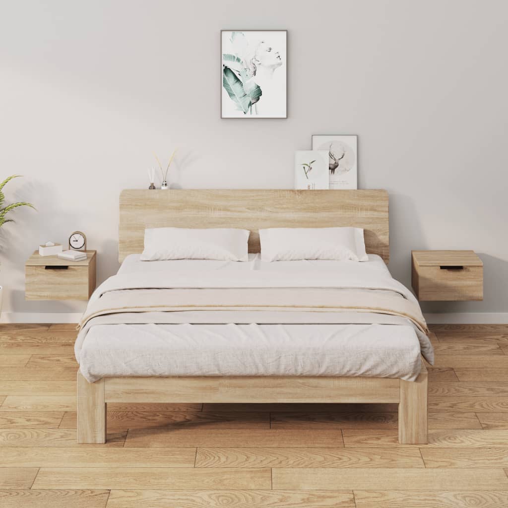Tables de chevet murales 2 pcs Chêne sonoma 34x30x20 cm - XIOS