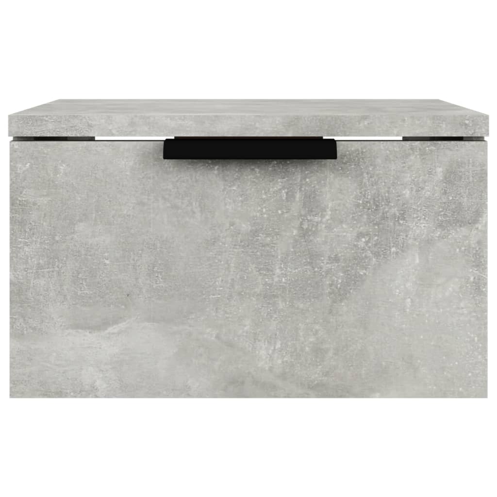 Table de chevet murale Gris béton 34x30x20 cm - XIOS