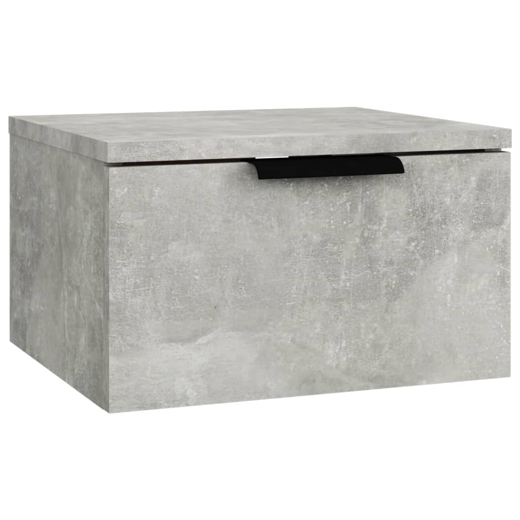 Tables de chevet murales 2 pcs Gris béton 34x30x20 cm - XIOS