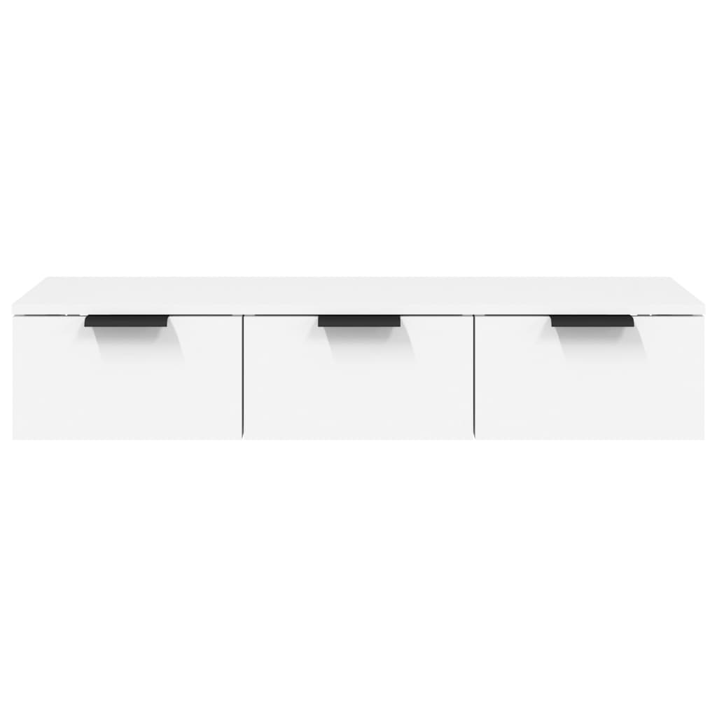 Armoire murale blanc 102x30x20 cm bois d'ingénierie