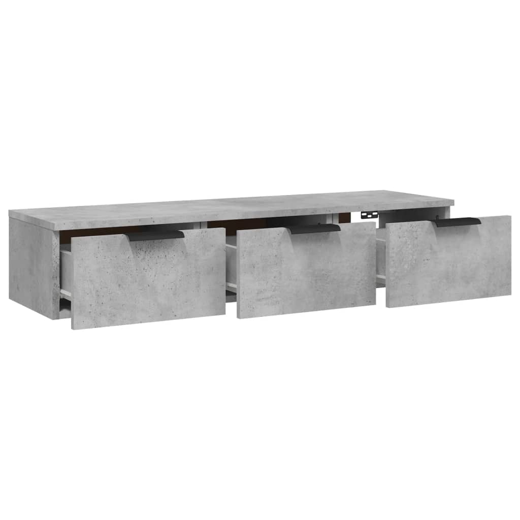 Armoire murale Gris béton 102x30x20 cm Bois d'ingénierie - XIOS