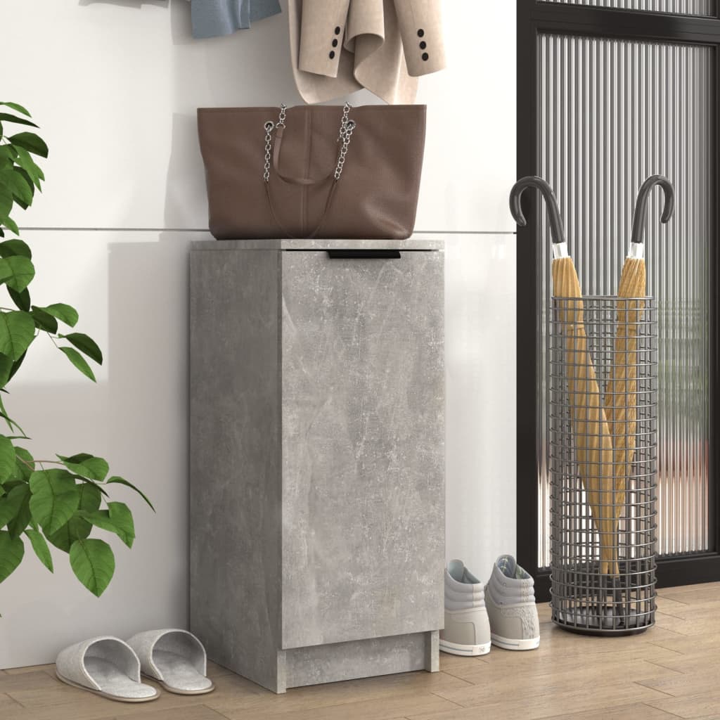 Armoire à chaussures Gris béton 30x35x70 cm Bois d'ingénierie - XIOS