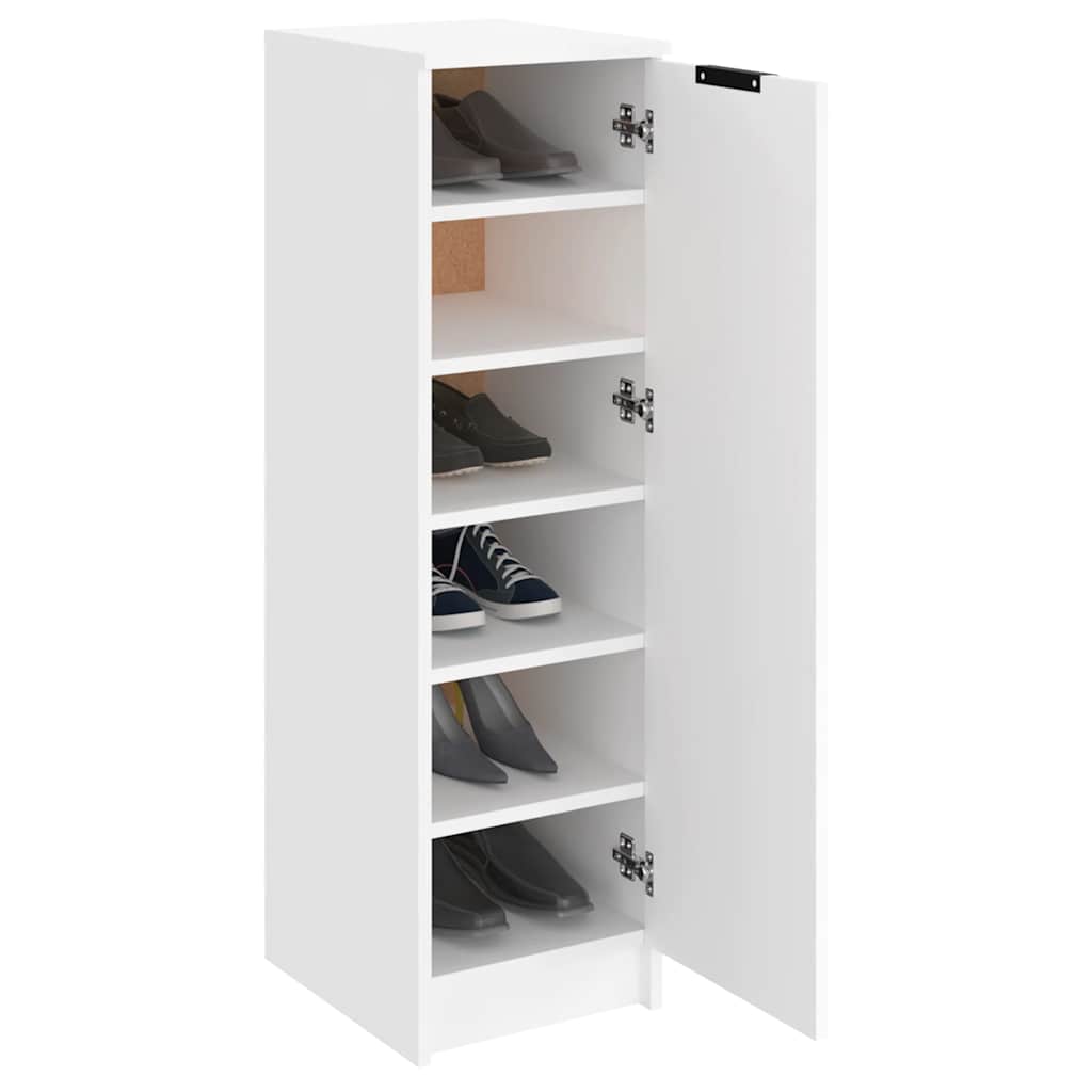 Armoire à chaussures Blanc 30x35x100 cm Bois d'ingénierie