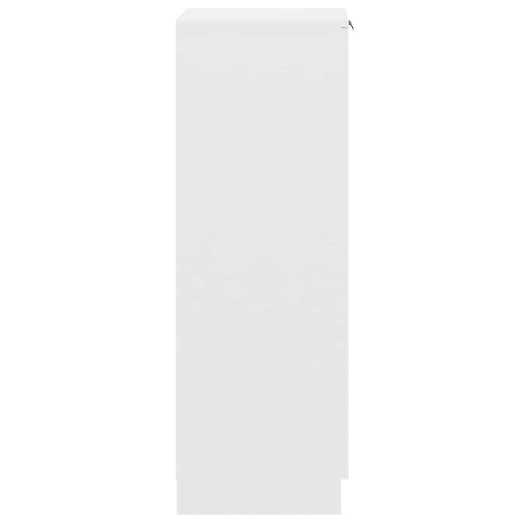 Armoire à chaussures Blanc 30x35x100 cm Bois d'ingénierie