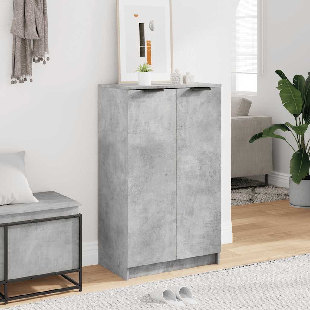 Armoire à chaussures Gris béton 59x35x100,5 cm Bois d'ingénierie - XIOS