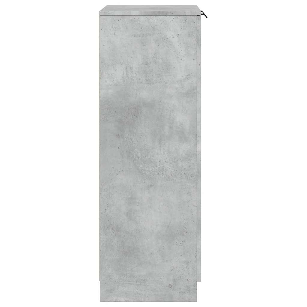 Armoire à chaussures Gris béton 59x35x100,5 cm Bois d'ingénierie - XIOS