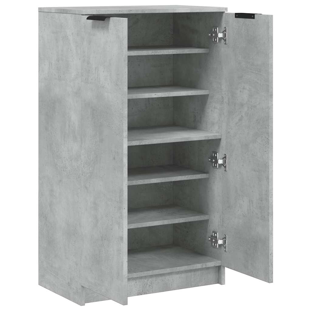 Armoire à chaussures Gris béton 59x35x100,5 cm Bois d'ingénierie - XIOS