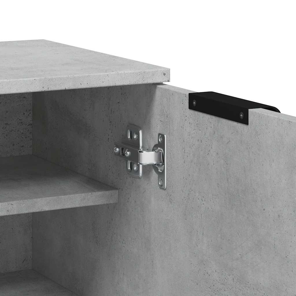 Armoire à chaussures Gris béton 59x35x100,5 cm Bois d'ingénierie - XIOS
