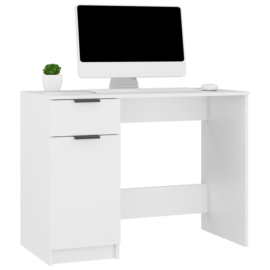 Bureau Blanc 100x50x75 cm Bois d'ingénierie - XIOS