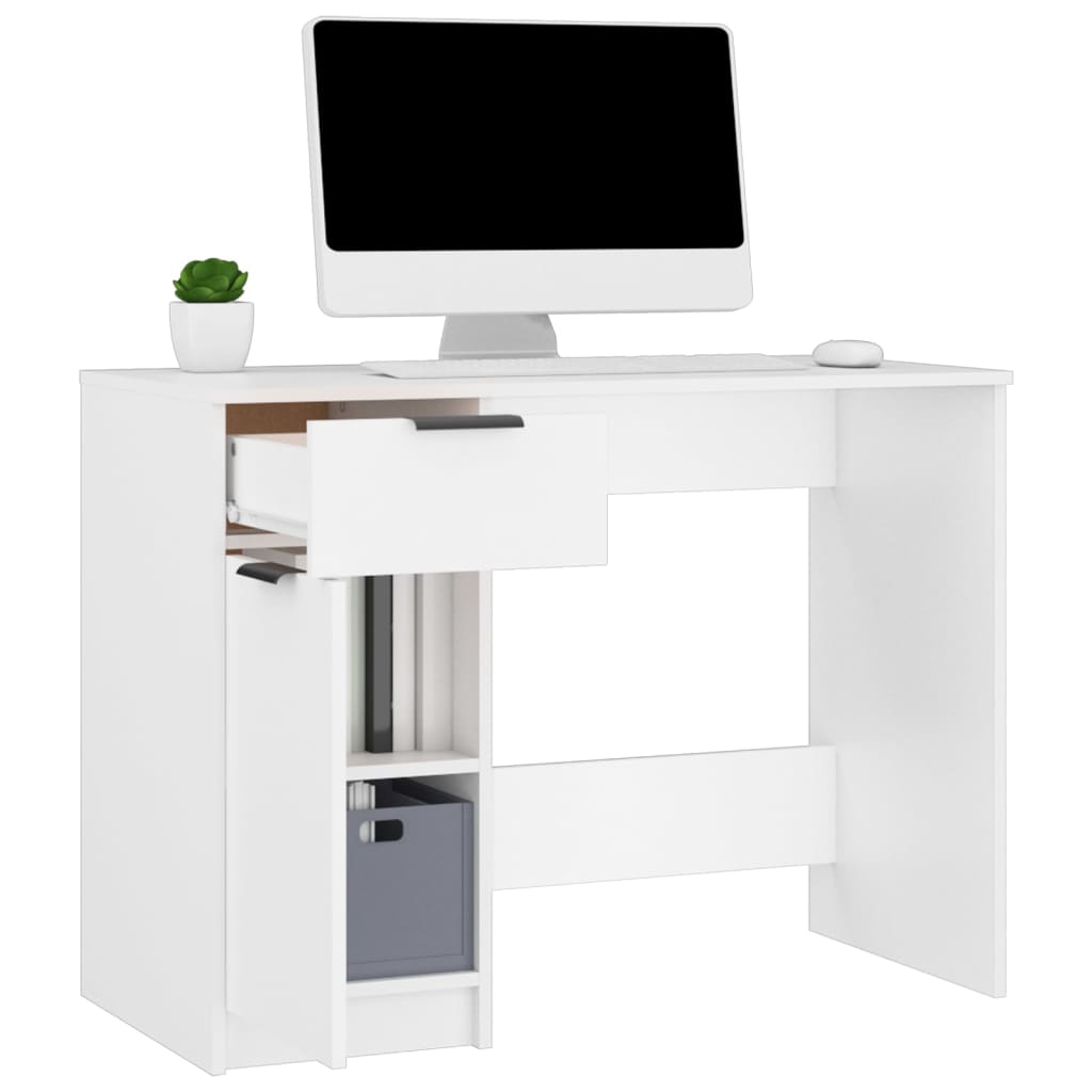 Bureau Blanc 100x50x75 cm Bois d'ingénierie - XIOS