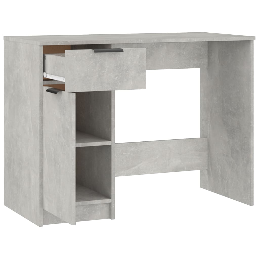 Bureau Gris béton 100x50x75 cm Bois d'ingénierie - XIOS
