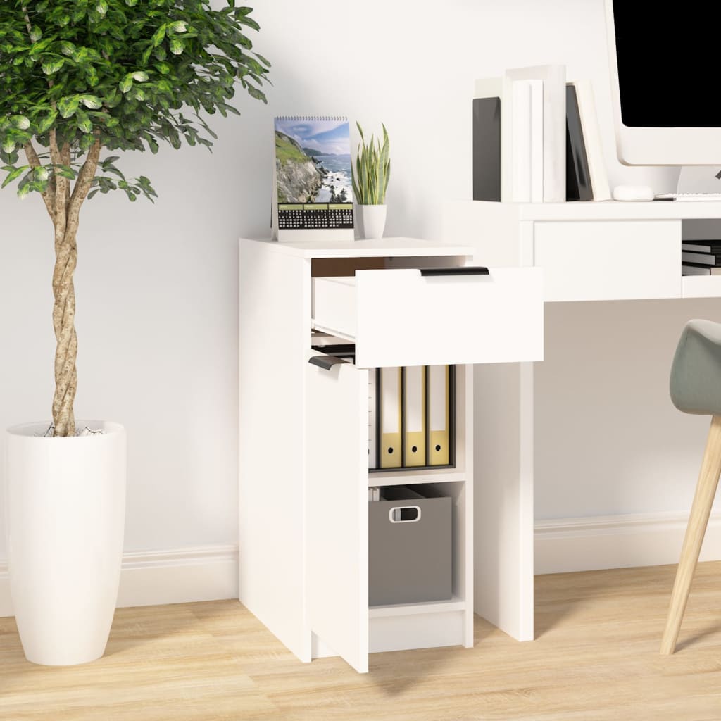 Armoire de bureau Blanc 33,5x50x75 cm Bois d'ingénierie - XIOS