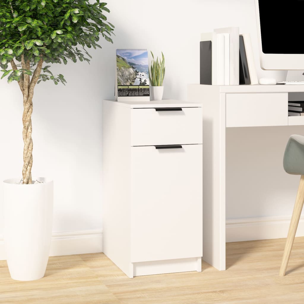 Armoire de bureau Blanc 33,5x50x75 cm Bois d'ingénierie - XIOS