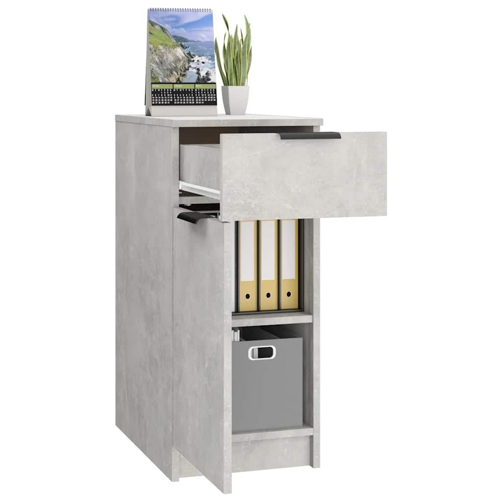 Armoire de bureau Gris béton 33,5x50x75 cm Bois d'ingénierie - XIOS