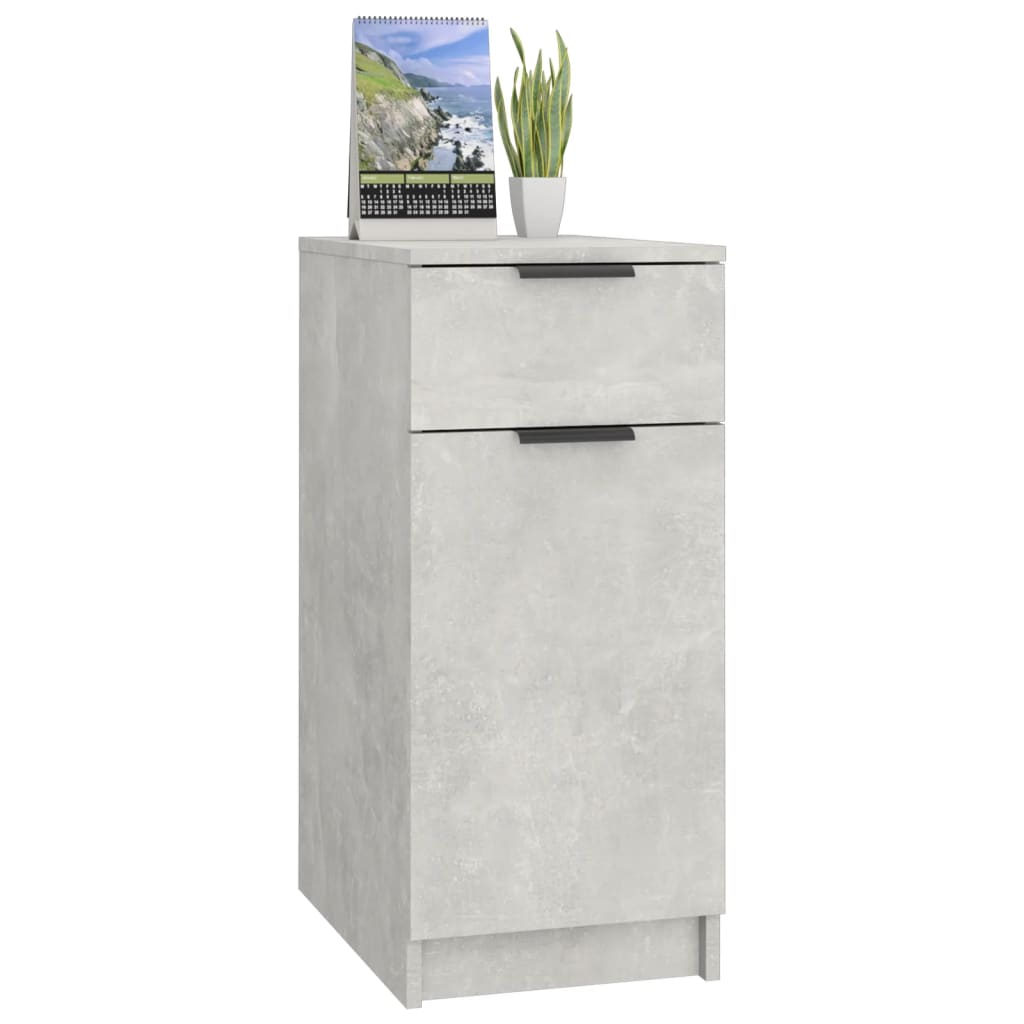 Armoire de bureau Gris béton 33,5x50x75 cm Bois d'ingénierie - XIOS