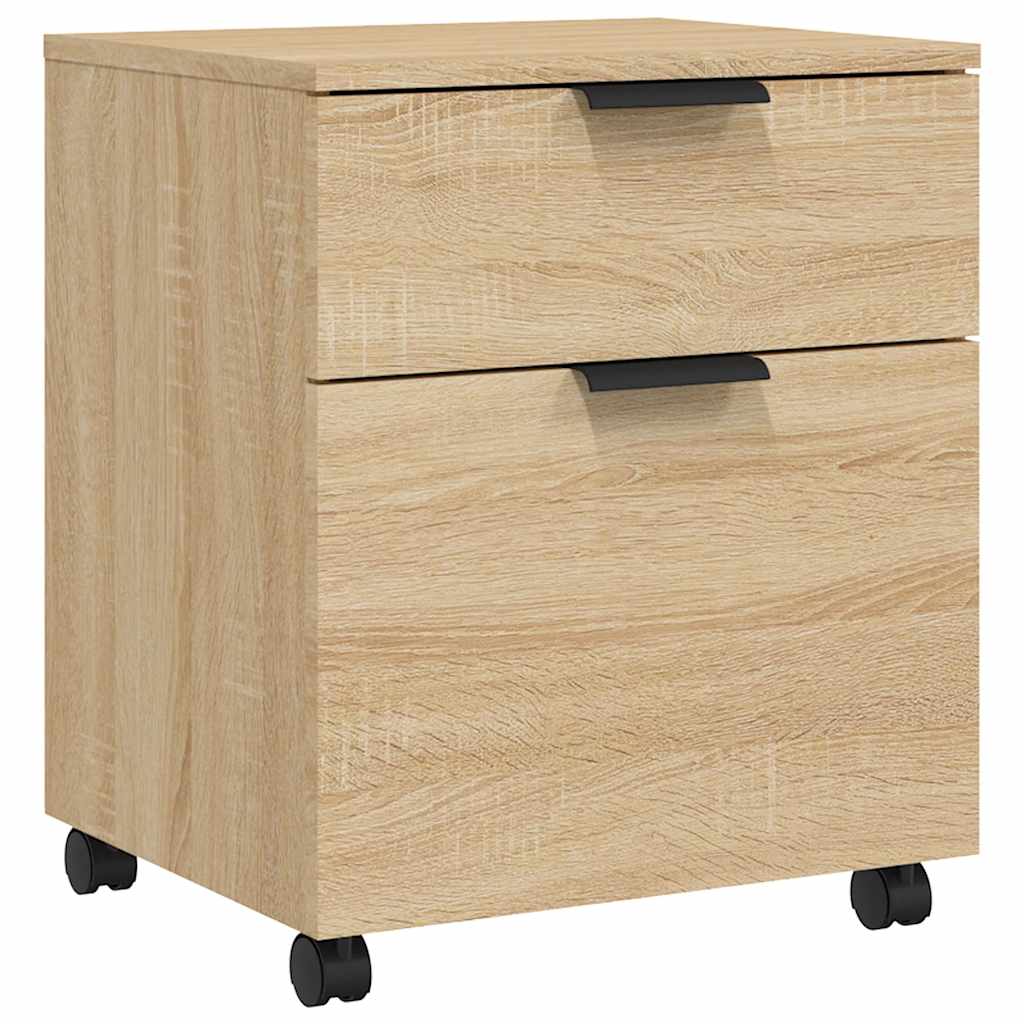 Classeur mobile avec roues Chêne sonoma 45x38x54 cm - XIOS
